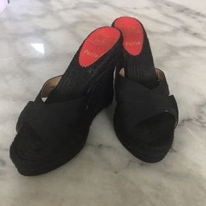 Christian Louboutin Black espadrille size 37
